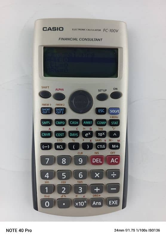 Original Casio FC-100V Financial Handheld Calculator 1