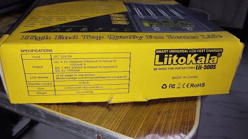 littokala lithium cell chargers 3