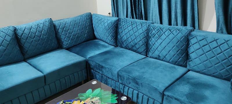 L shape extra large size sofa set 1