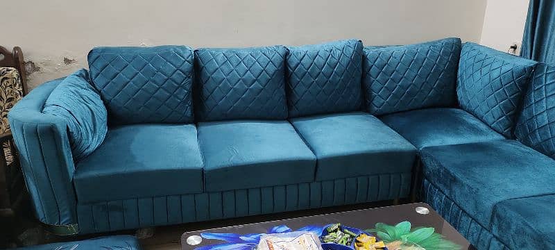 L shape extra large size sofa set 2