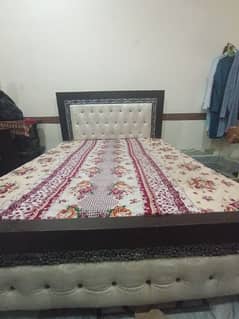 Double Bed with side table for Sale