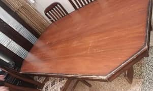 Dining table and  showcase for sale