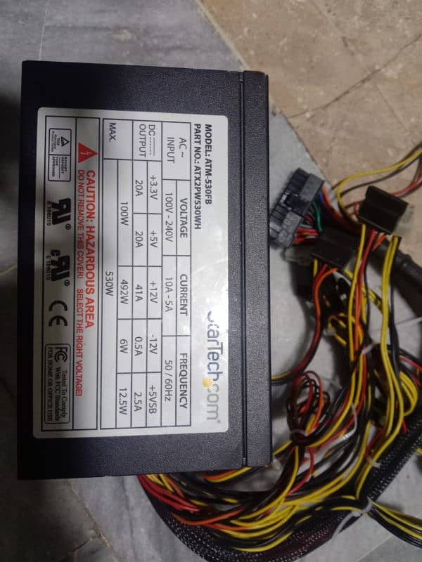 500 watt power supply, branded power supply,brand new 8