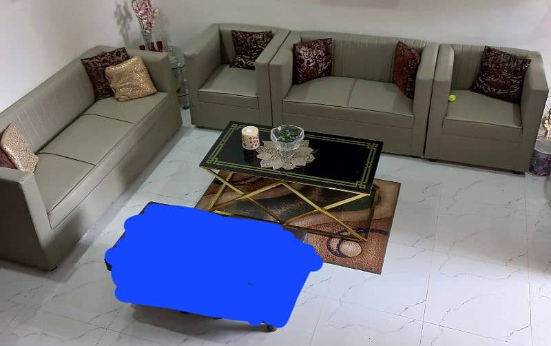 7 seater sofa set for sale with center table [Cushions NOT INCLUDED] 1