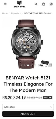 BENYAR Watch 5121 Timeless Elegance For The Modern Man