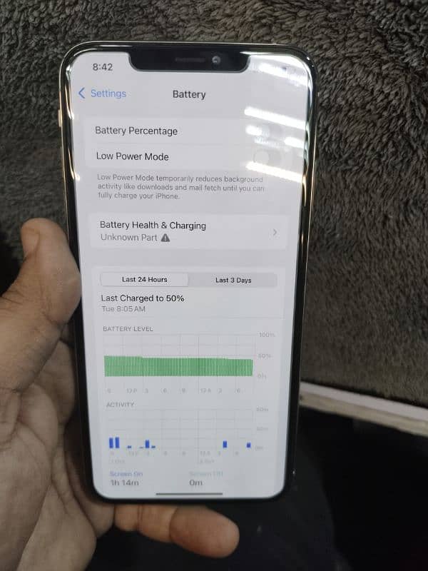 Iphone xs max 256 GB Single sim PTA Approved 8