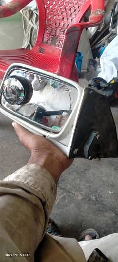 86 corolla oregnal side mirror one piece lift side