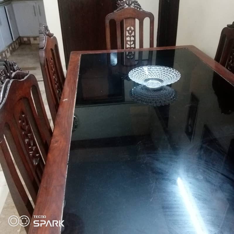 6 Seater Dining Table | Pure Wood | Karachi 1