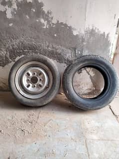 car tyre and ring