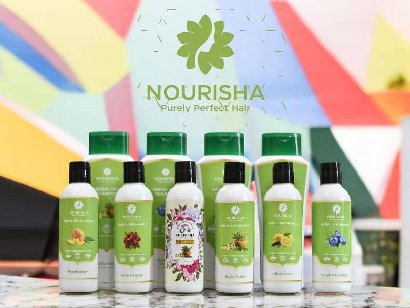 Herbal Hair Shampoo Nourisha for All Hair Types 7