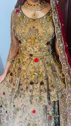 bridal lehnga all ok red skin