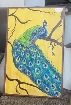 Peacock hand made Painting 0