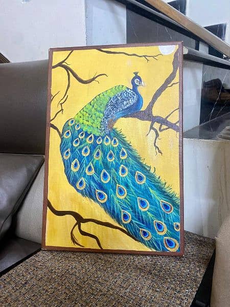 Peacock hand made Painting 1