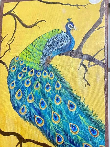 Peacock hand made Painting 2