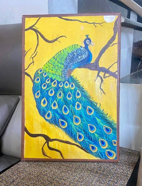 Peacock hand made Painting 3