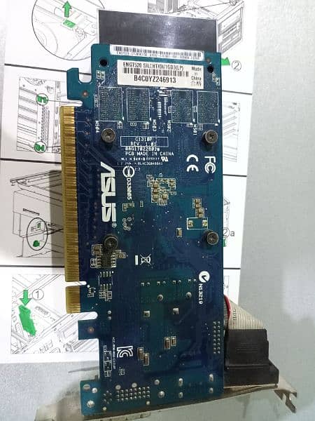 1Gb graphic card Nvidia ASUS Geforce GT 520 DDR3 3