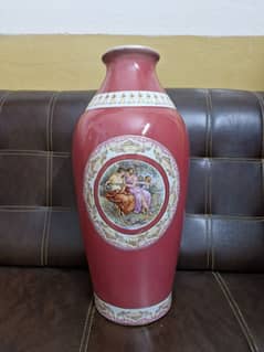 Antique Style Decorative Vase_ Pink Floral