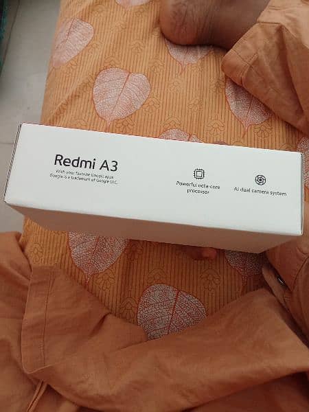 Redmi a3 black color 10 10 condition withbox pta approved 4/128GB 1