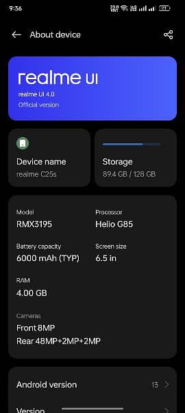 realme c25s 6