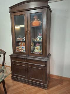 Dining table with shelf