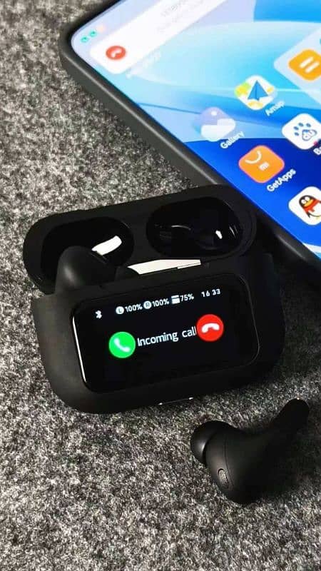 A9 Pro Black & White Airpods Anc With App 2