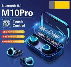 M10 Earbuds 3500 Mah Original, M10 Earbuds 3500 Mah waterproof,Wireles 1