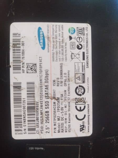 Samsung SSD 256gb 2