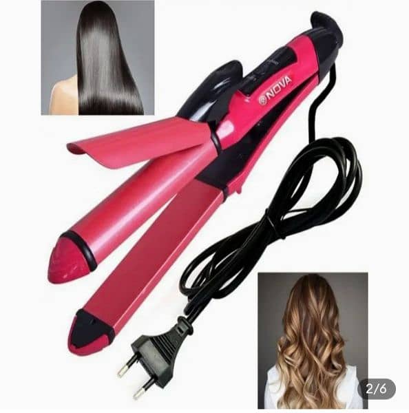 Hair straightener and curler 0