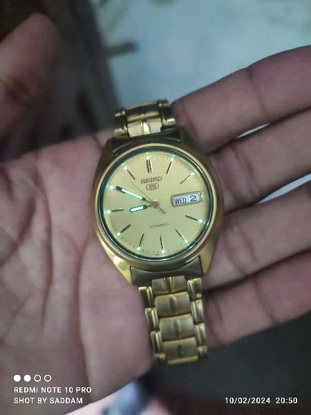 Seiko 5 Gold fully automatic 1