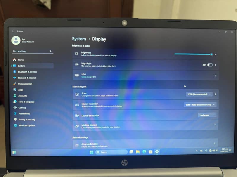 HP 15s laptop corei5 11 Gen 5