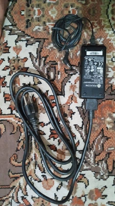 NEW Genuine Polycom PSC18U-480 Power Adapter with Power Cord 1