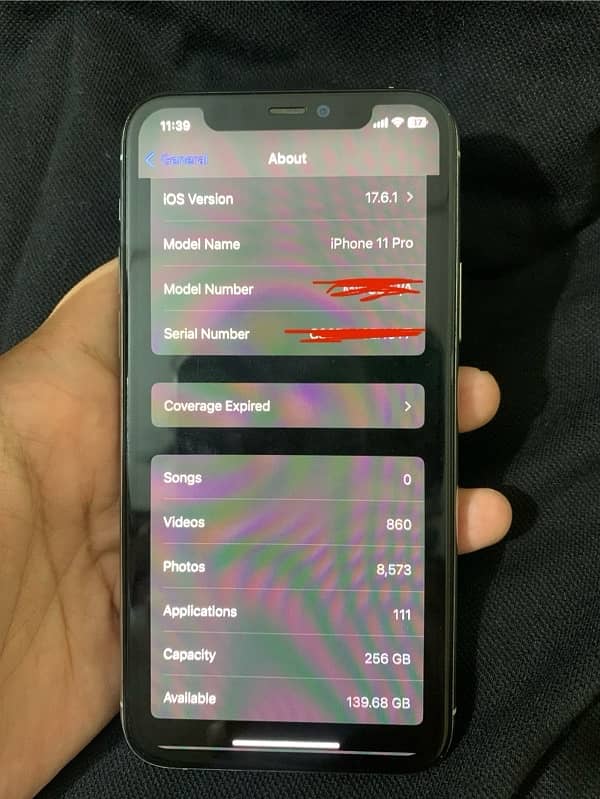 Iphone 11 Pro Dual PTA Approved 256GB 3