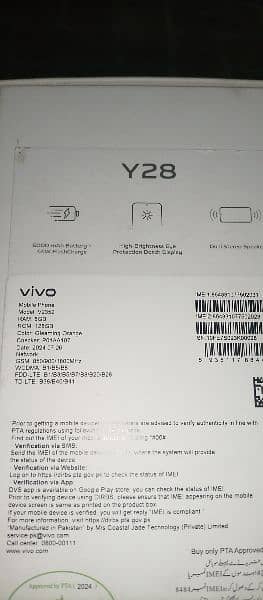 VIVO Y28 BRAND NEW 8GB 128GB 3