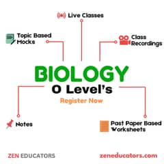 O Level Biology and Physics online classes