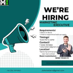 we're hiring for marketing executive officer