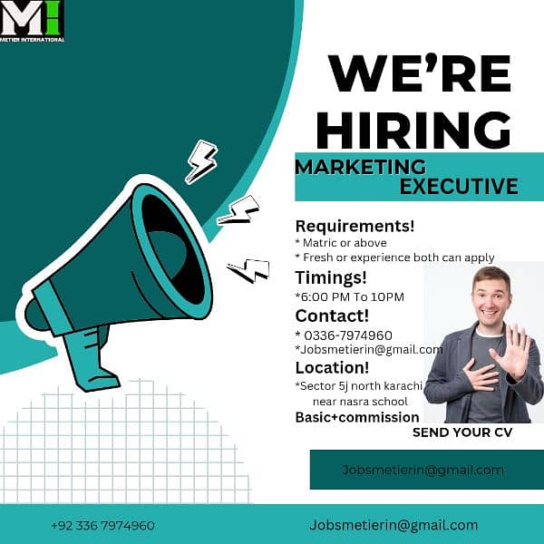 we're hiring for marketing executive officer 0