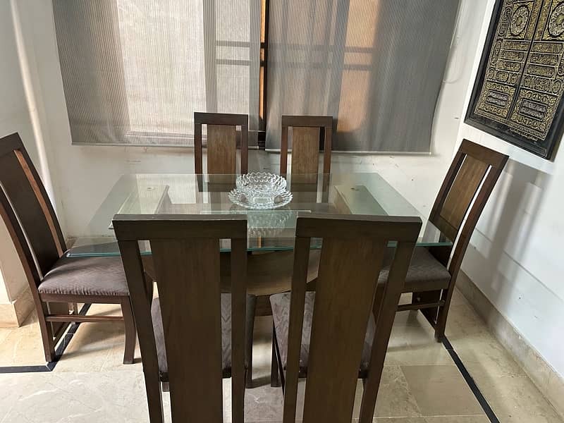 Dining table with Six chairs 1