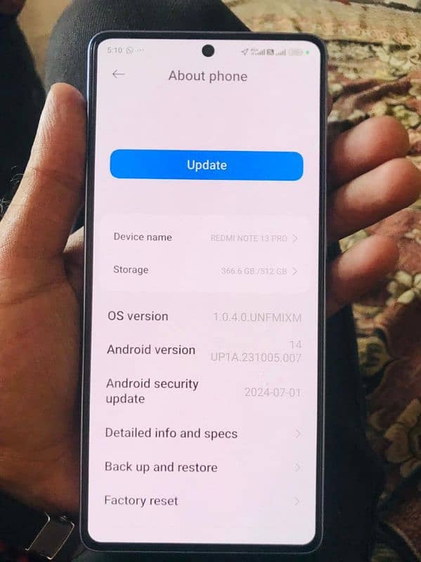 REDMI Note 13pro 12Room 512 RaaM Exchange posbale iphone 11 PRO max 2