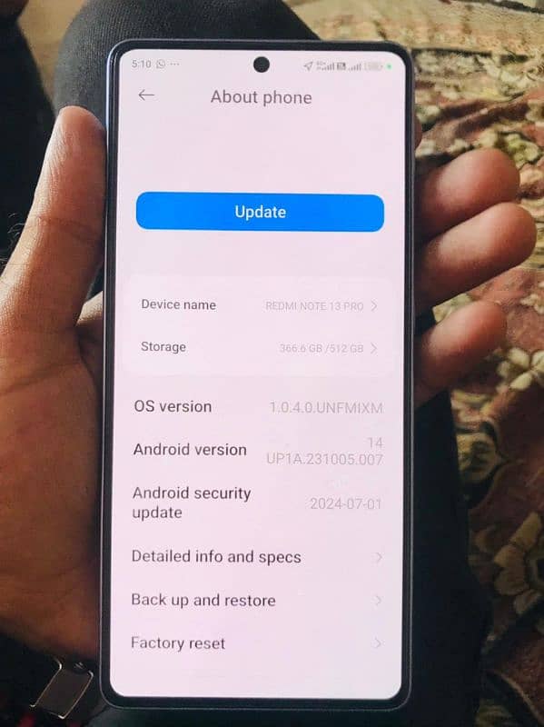 REDMI Note 13pro 12Room 512 RaaM Exchange posbale iphone 11 PRO max 3