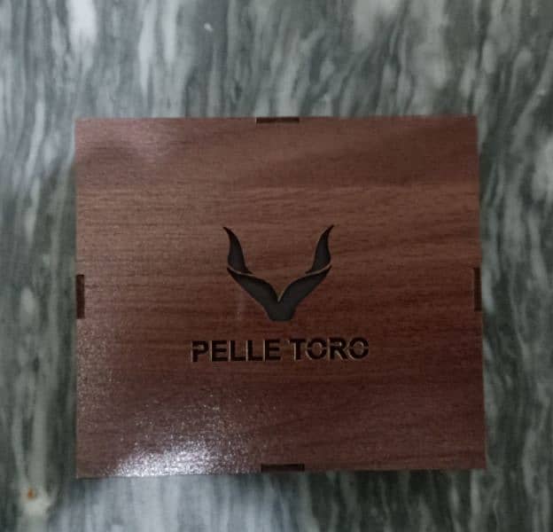 New Luxury pelle Toro Black and purple Men wallet 2