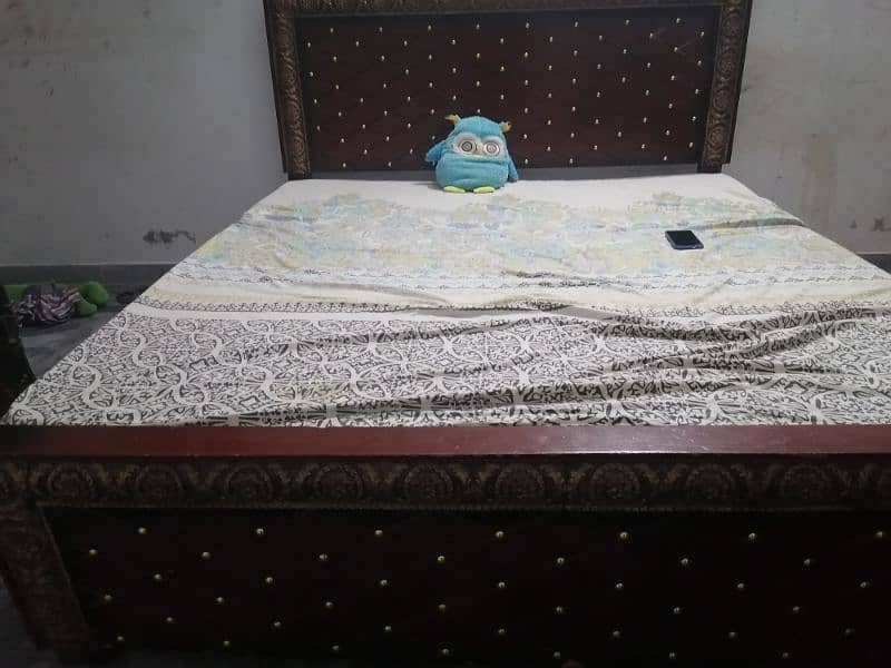 very beautiful bed with matress 35000 4