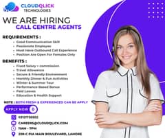 We're Hiring! Call Centre Female Staff