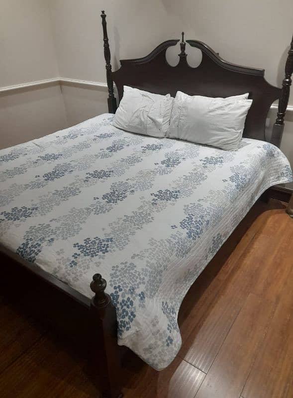 Solid Wood Bed - Excellent Condition 1