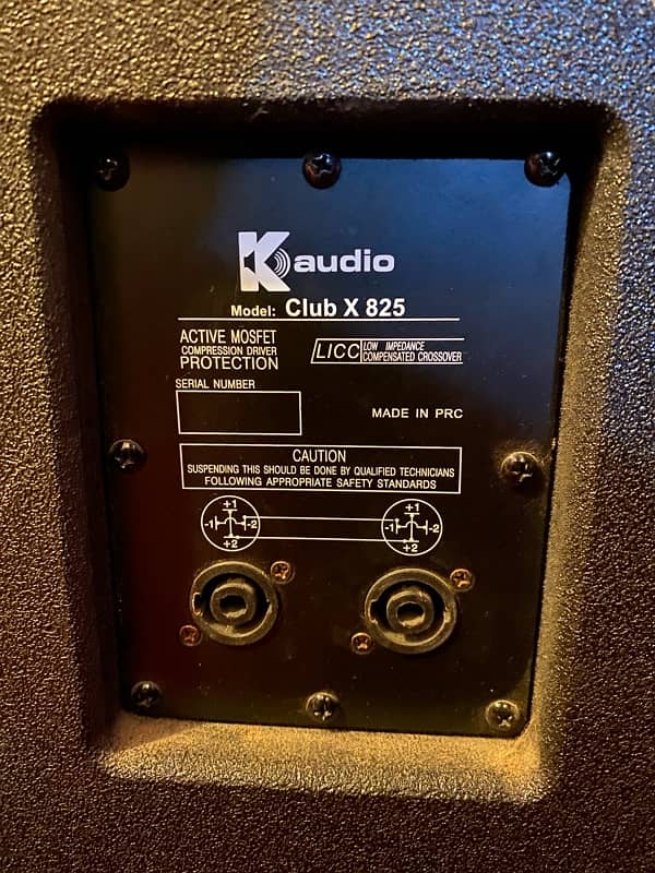 K audio Club X 825  SP4 Speakere 0