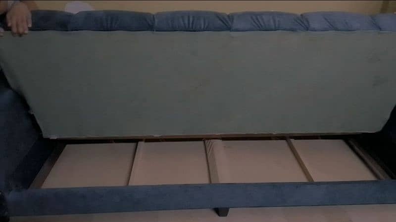 Sofa cum bed and sofa stools 3