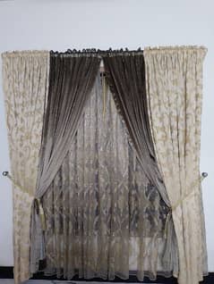 very beautiful and decent curtain with net 0