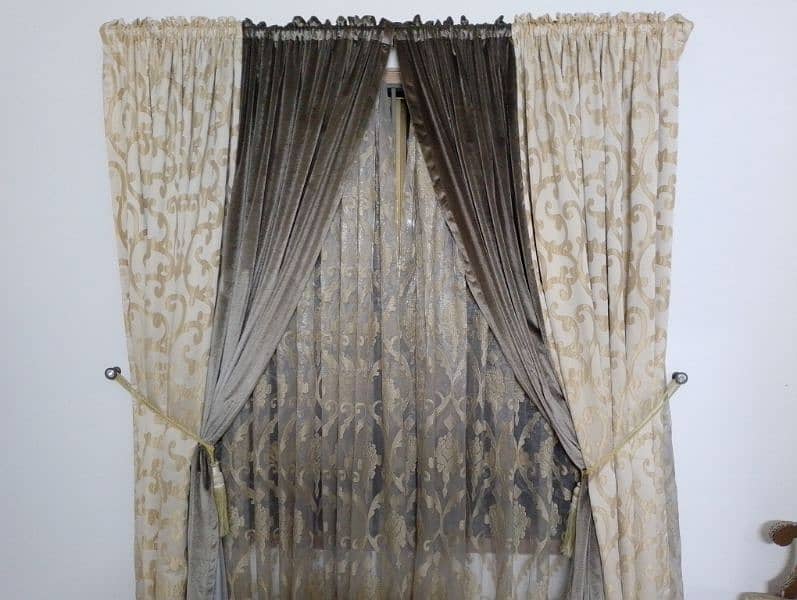 very beautiful and decent curtain with net 1