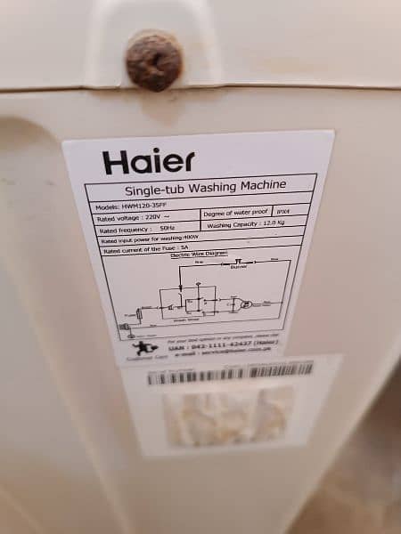 Haier washing machine 3