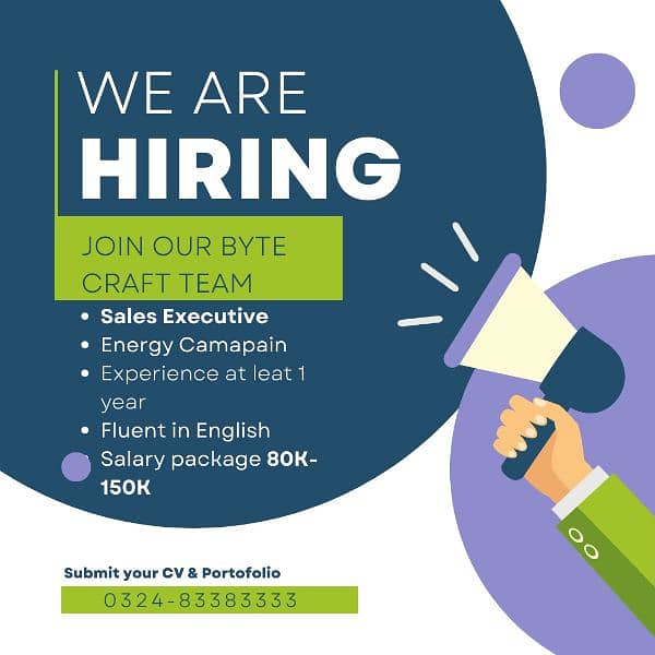 Sales Executive EXP [ 1 year ] 0