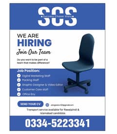 We are Hiring Sttaf 0